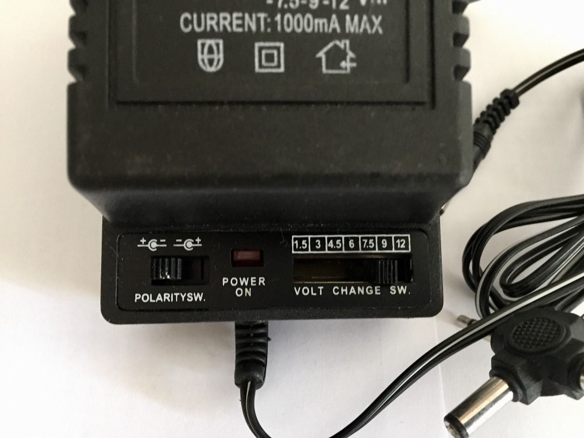 12V 1000mA AC-DC Power Adapter Adjustable Voltage