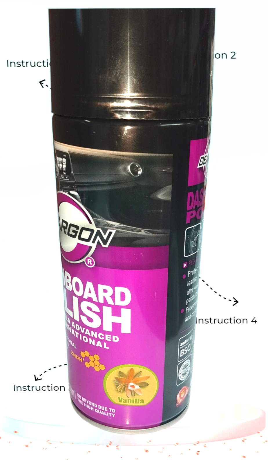Deargon Dashboard Leather And Tyre Tire Polish Wax Spray 450ml