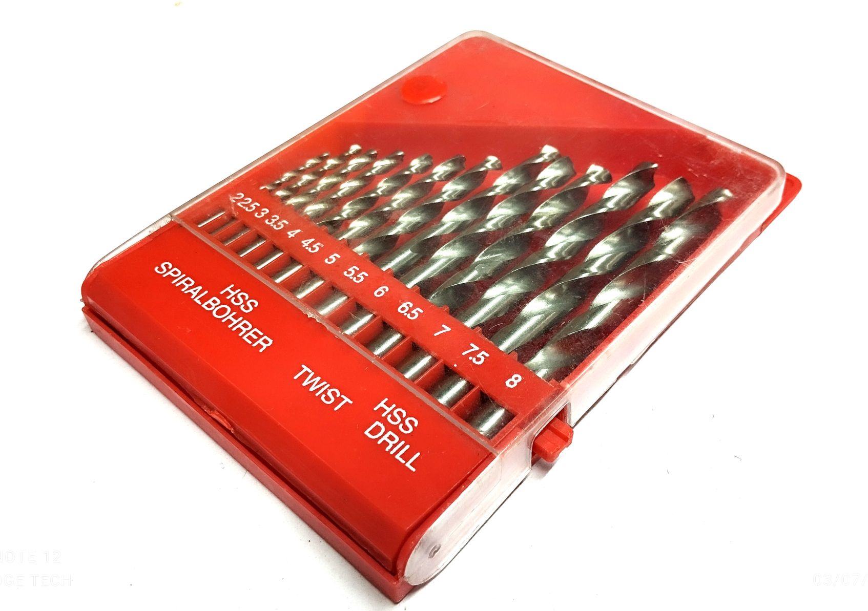 13pcs Steel Drill Bits Set for Drilling Metals 2-8mm