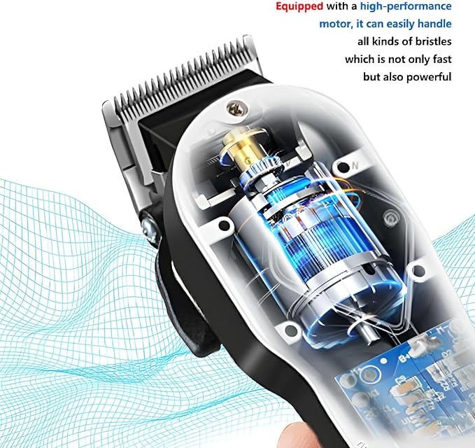 Geemy Professional Cordless Rechargeable Hair Trimmer Clipper Shaving Machine Kinyozi With Battery LCD Display