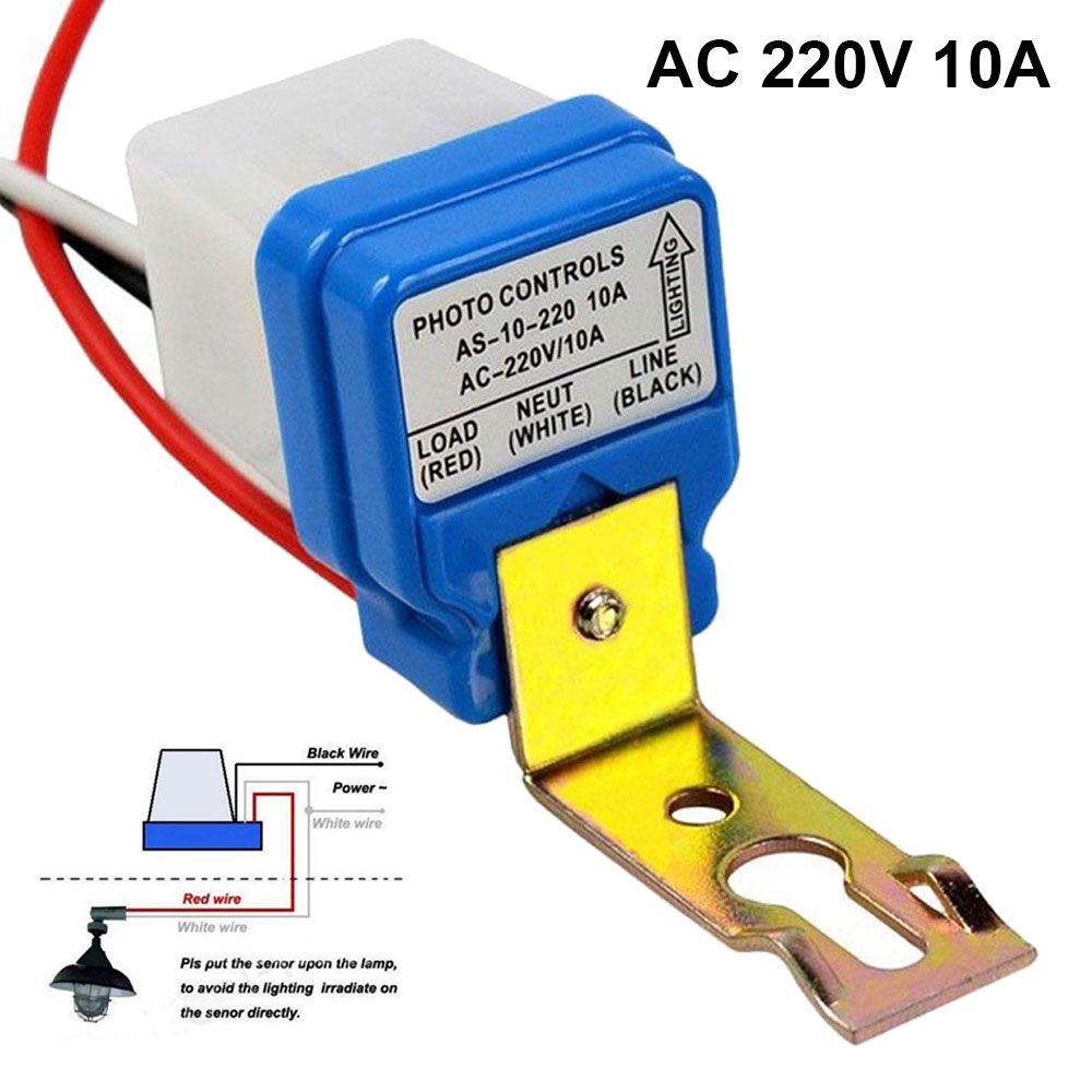 Street Light Switch Photocell Auto Switch On Off 10A