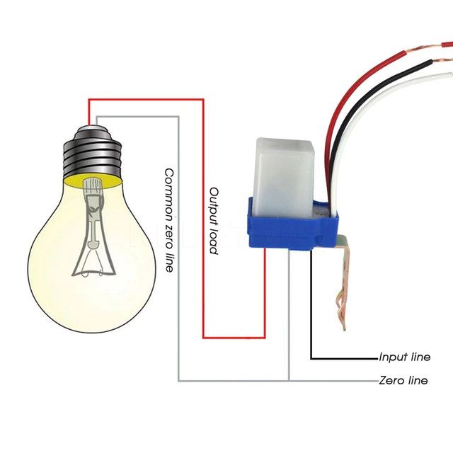 Street Light Switch Photocell Auto Switch On Off 10A