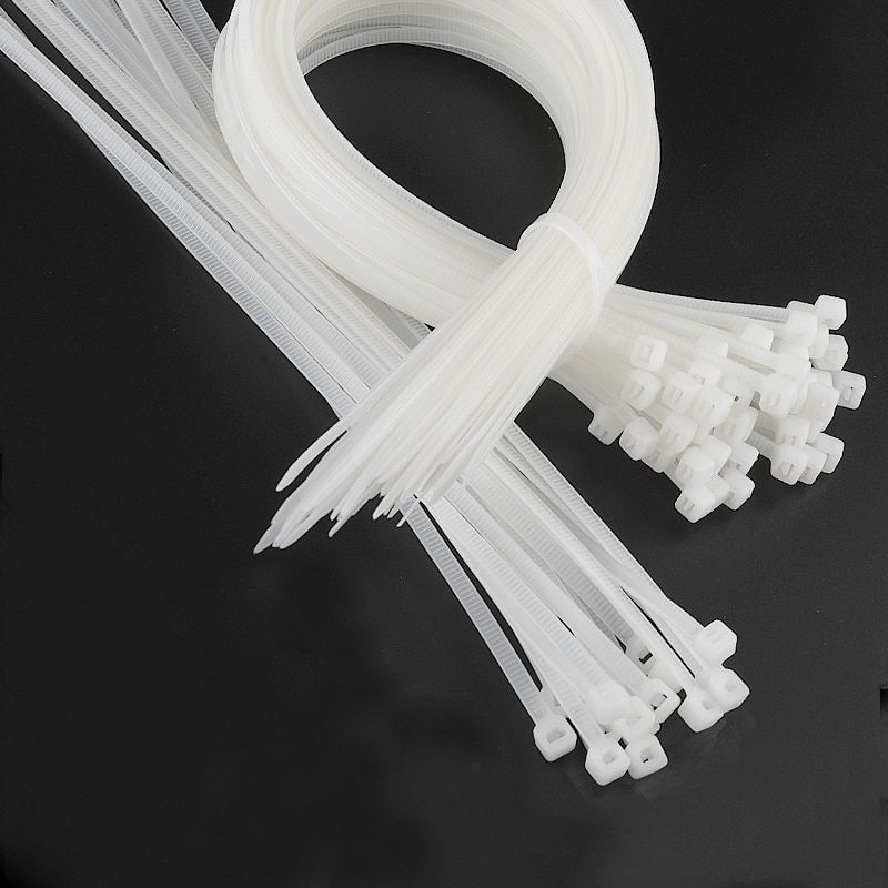 100PCS Nylon Self Locking Cable Ties Zip Ties Tie Wraps