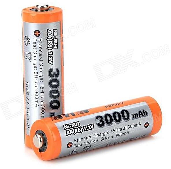 AA 1.2V 3000mAh Multiple Power Rechargeable Battery - MP Ni-MH