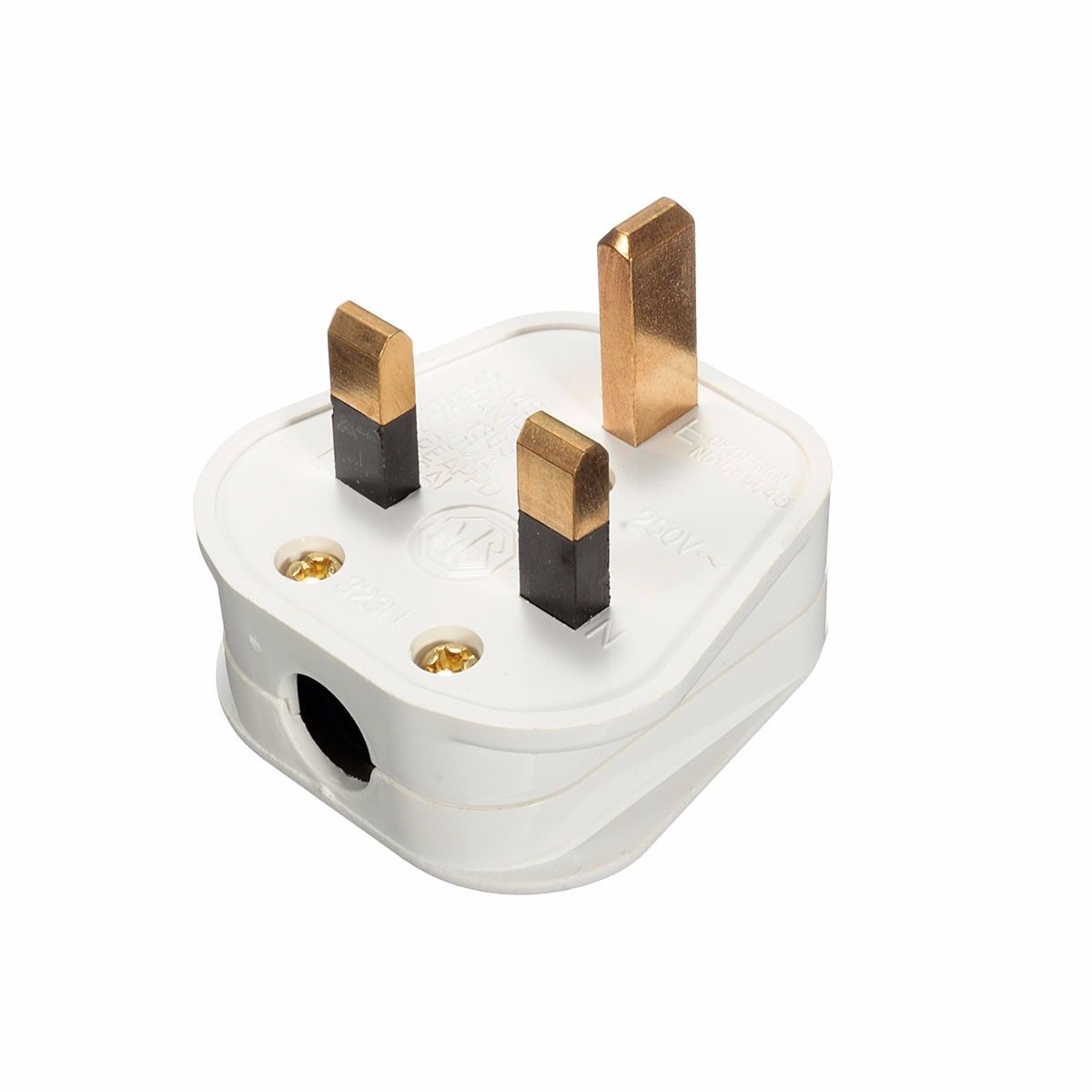 UK 3 Pins AC Electrical Rewireable Top Plug Fused Socket Outlet Adaptor 13A