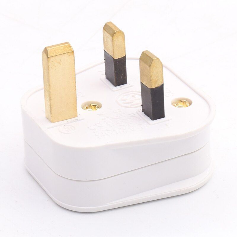 UK 3 Pins AC Electrical Rewireable Top Plug Fused Socket Outlet Adaptor 13A