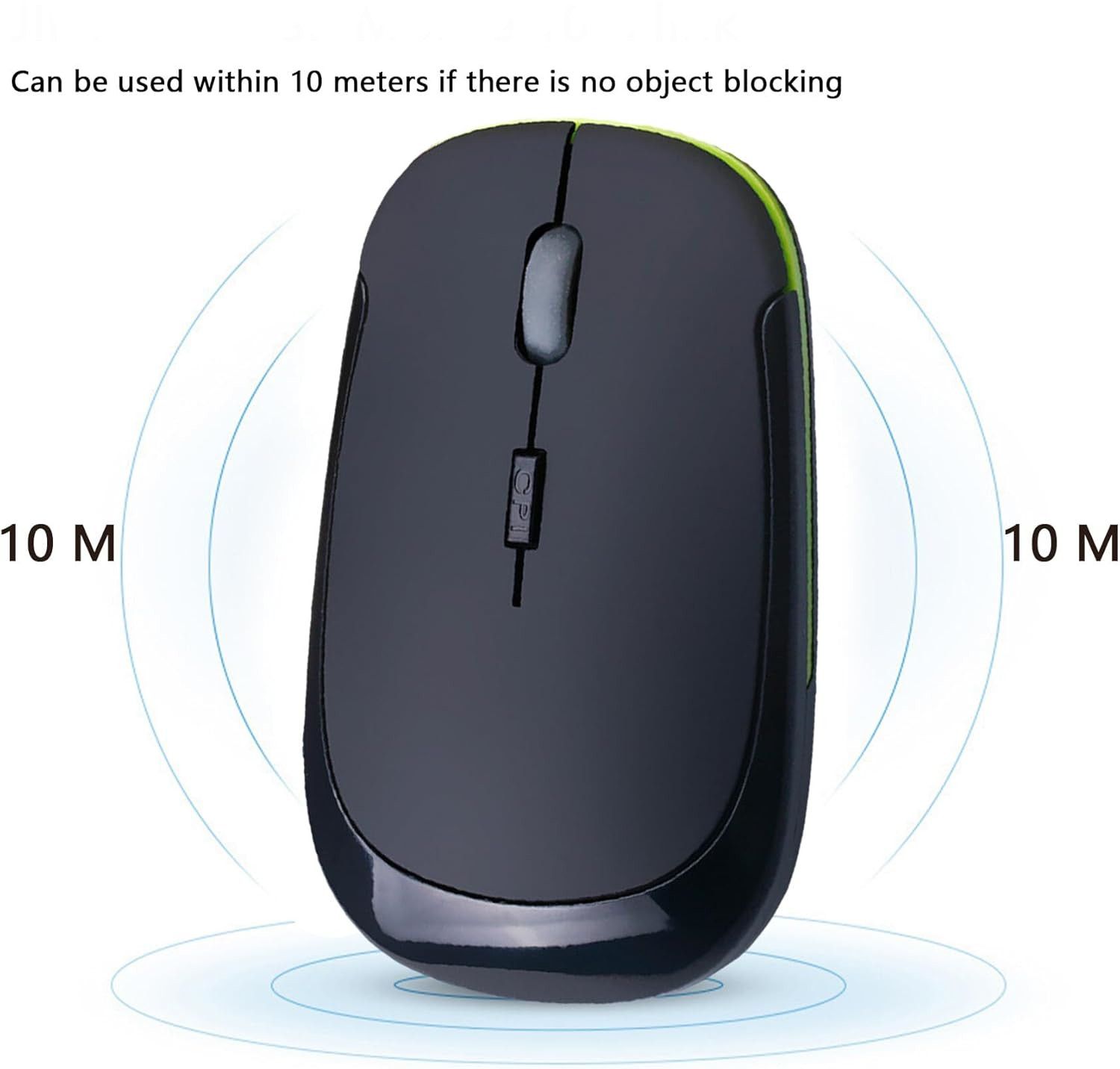 HP Wireless Bluetooth 2.4G Portable USB Optical Wireless Mouse with Nano Receiver