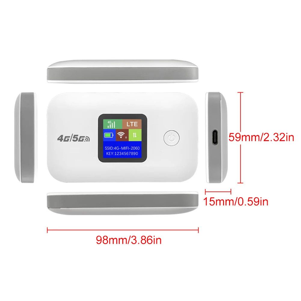 Mini Outdoor WIFI Hotspot 150Mbps Wireless Portable Router 3650mAh Pocket WIFI Router with SIM Card Slot