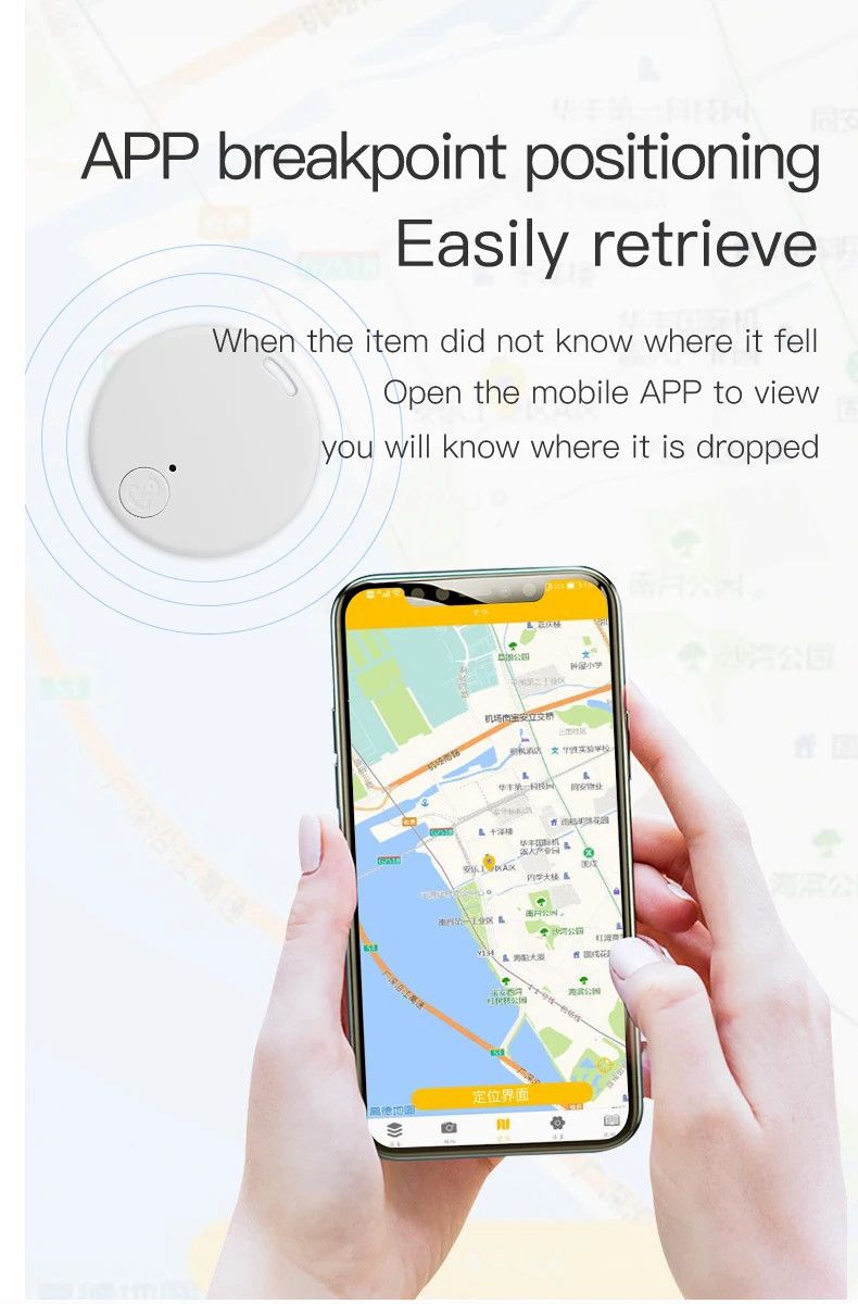 Mini GPS Bluetooth 4.0 Tracker Anti-lost Device Wireless Key Finder Locator Pet Anti-Lost Sensor