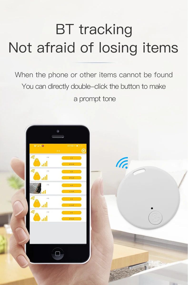 Mini GPS Bluetooth 4.0 Tracker Anti-lost Device Wireless Key Finder Locator Pet Anti-Lost Sensor