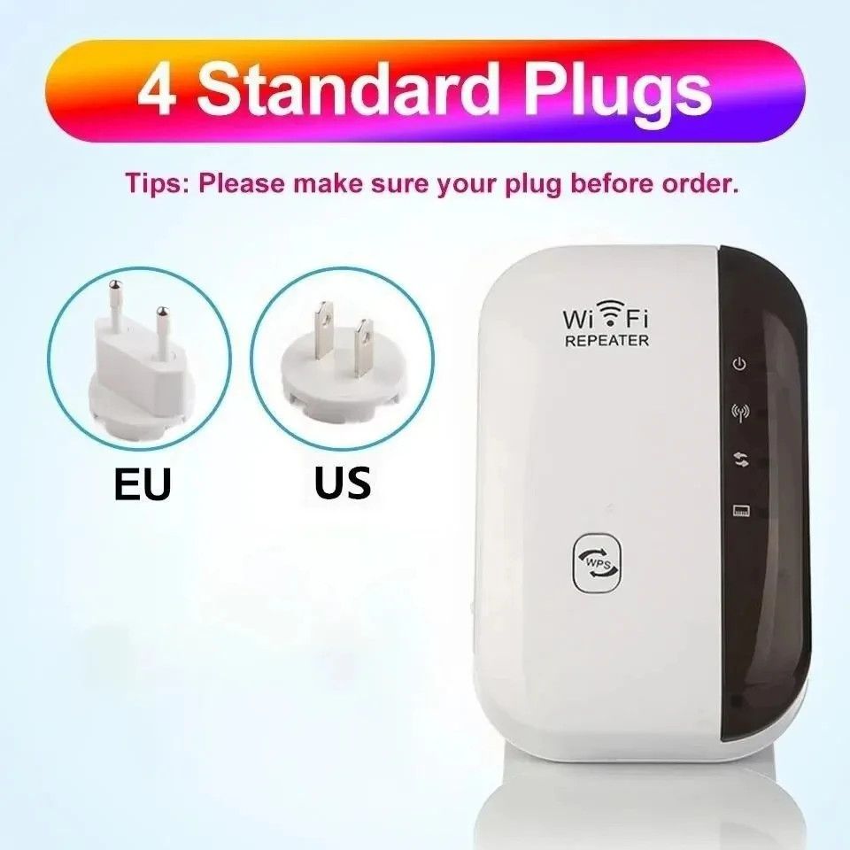 Wireless Signal Booster Wifi Extender Network Repeater AP Broadband Internet Router 300Mbps