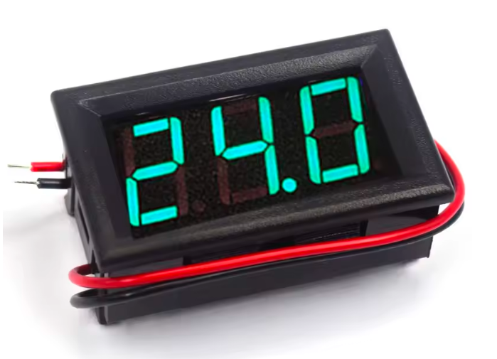 DC voltage meter DC5V-120V reverse protection 0.56 inch LED digital display for Motorcycle Car Green