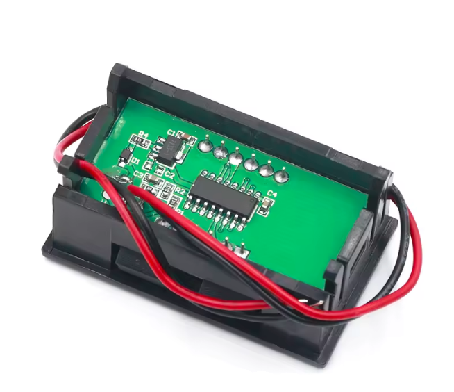 DC voltage meter DC5V-120V reverse protection 0.56 inch LED digital display for Motorcycle Car Green