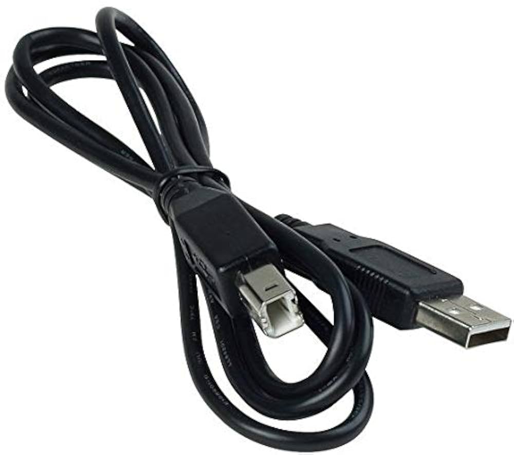 USB 2.0 Printer Cable High Speed USB A to USB B Printer & Scanning Cable Black 1.5M
