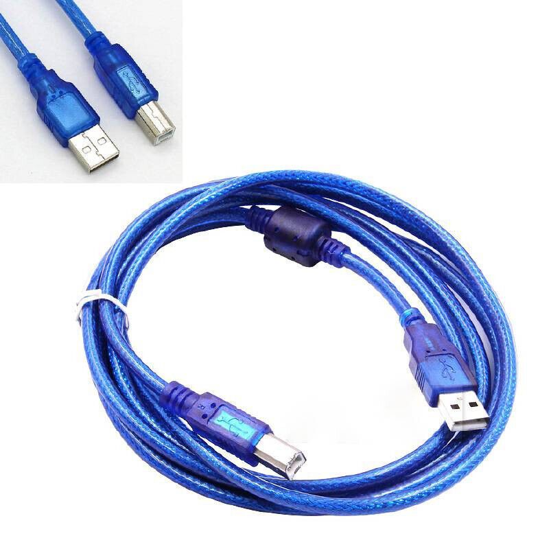 USB 2.0 Printer Cable High Speed USB A to USB B Printer & Scanning Cable Blue 3M