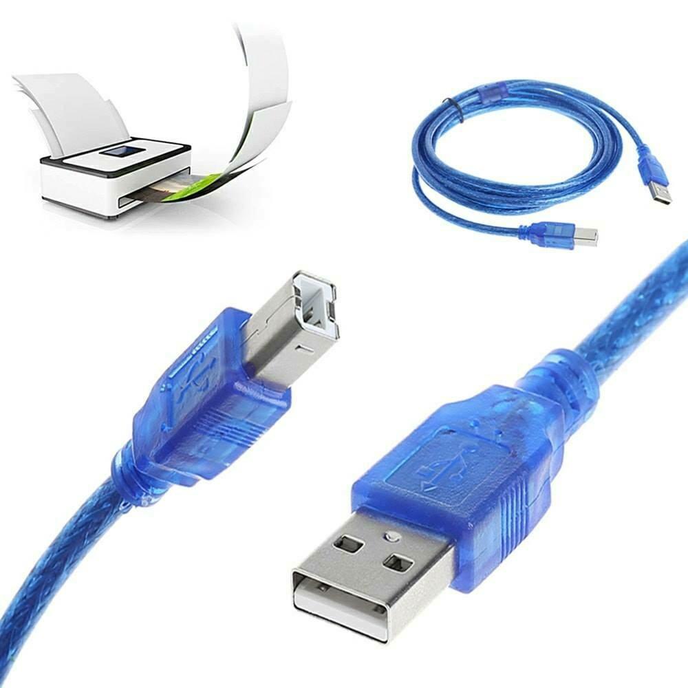 USB 2.0 Printer Cable High Speed USB A to USB B Printer & Scanning Cable Blue 3M