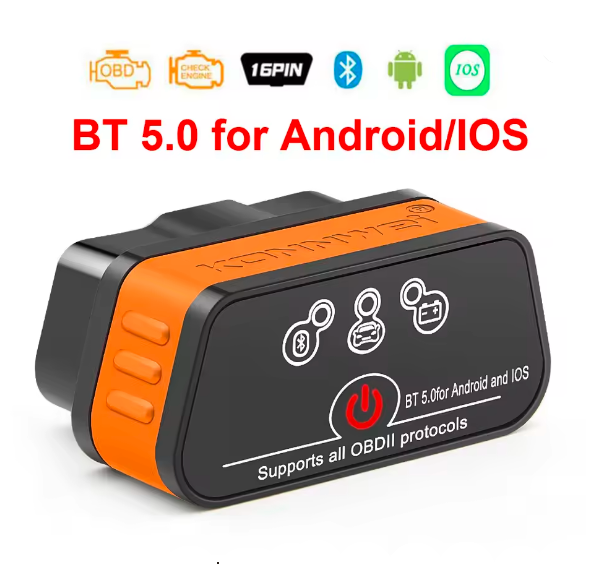 ELM327 V1.5 Bluetooth 5.0 OBD2 Scanner OBDII Auto Car Diagnostic Tools OBD 2 Code Reader