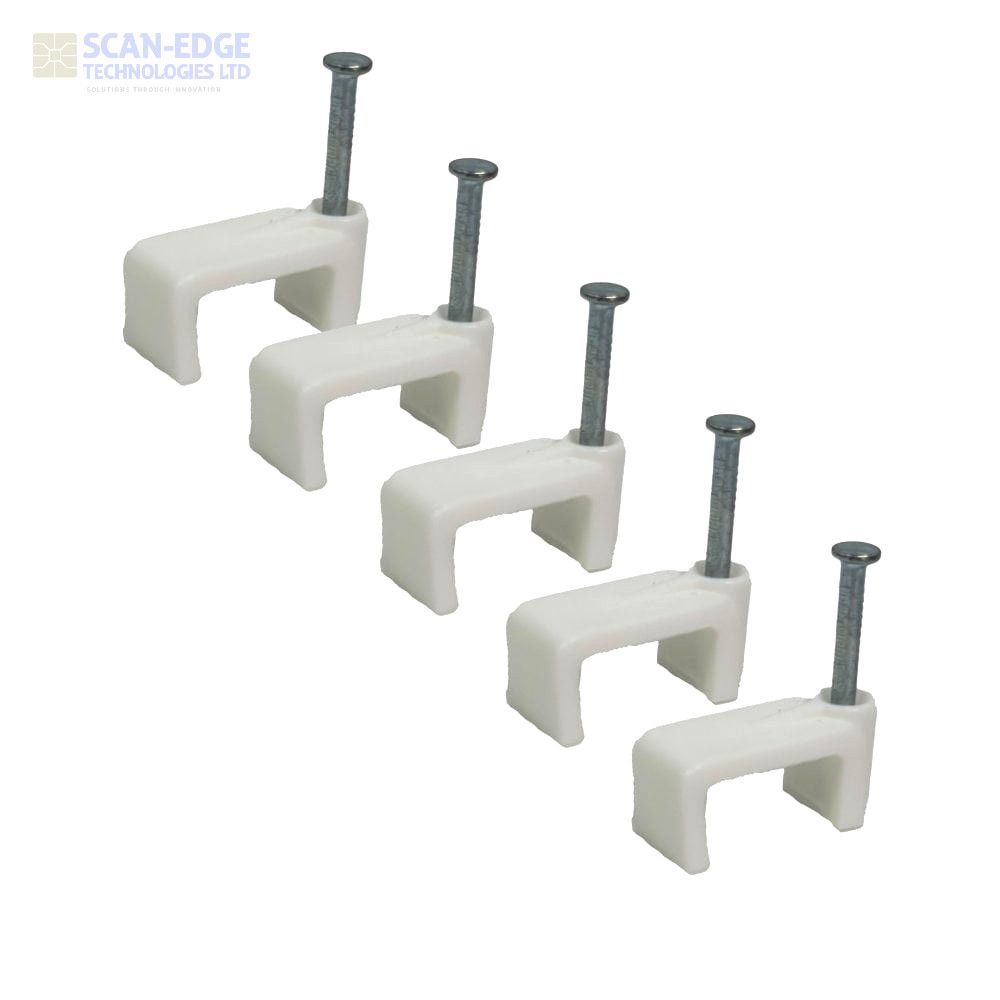 Nail Cable Clips Flat 100Pcs.