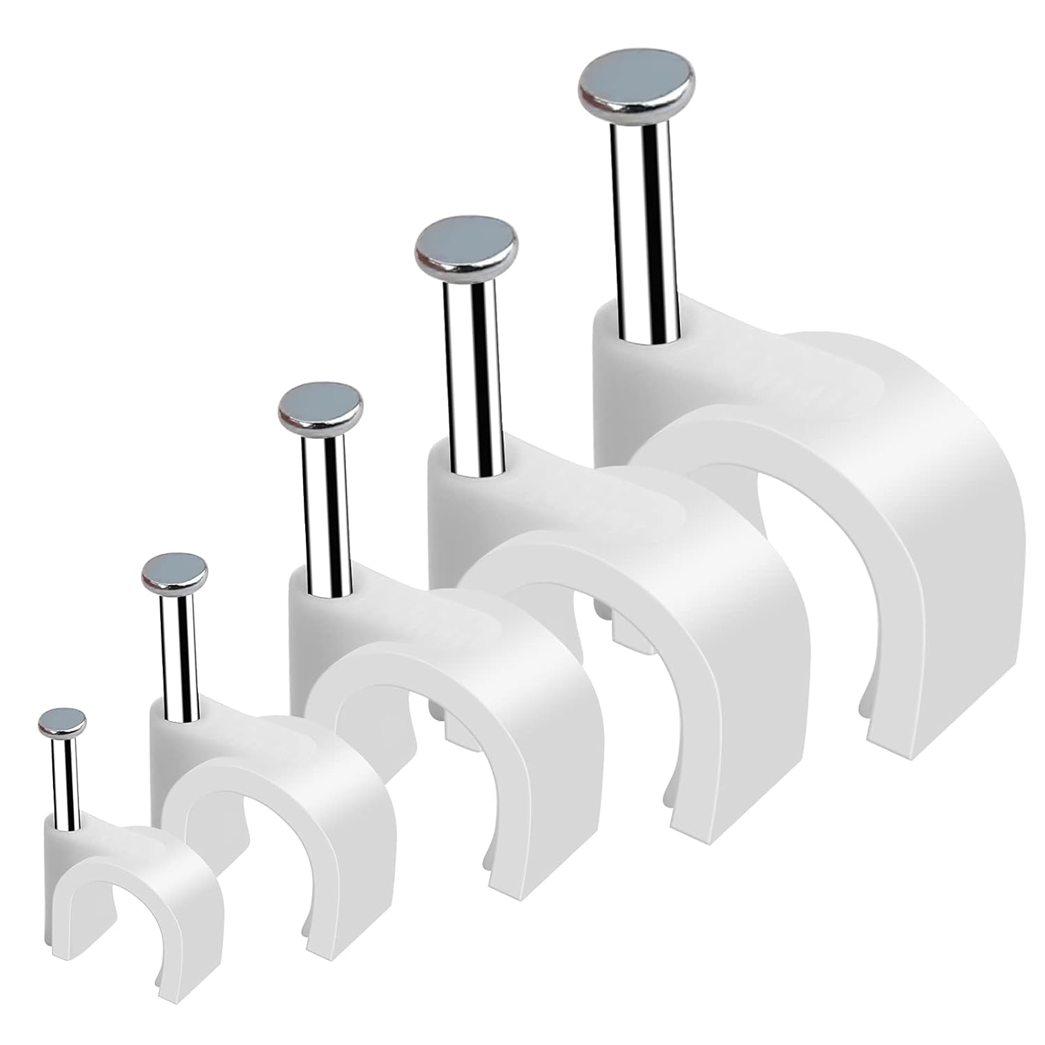 Nail Cable Clips Flat 100Pcs.