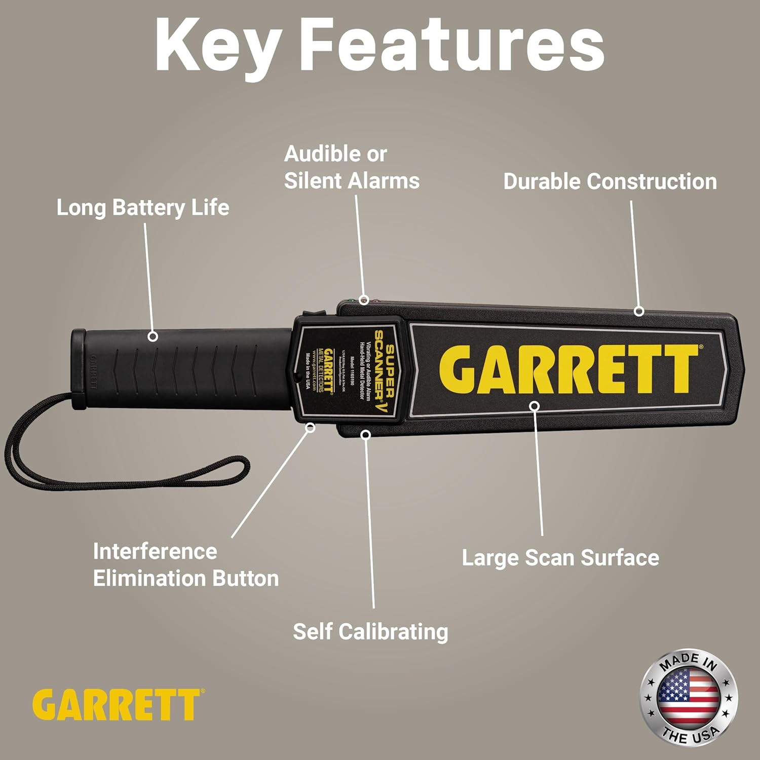 Garrett Super Scanner Hand Held Metal Detector.