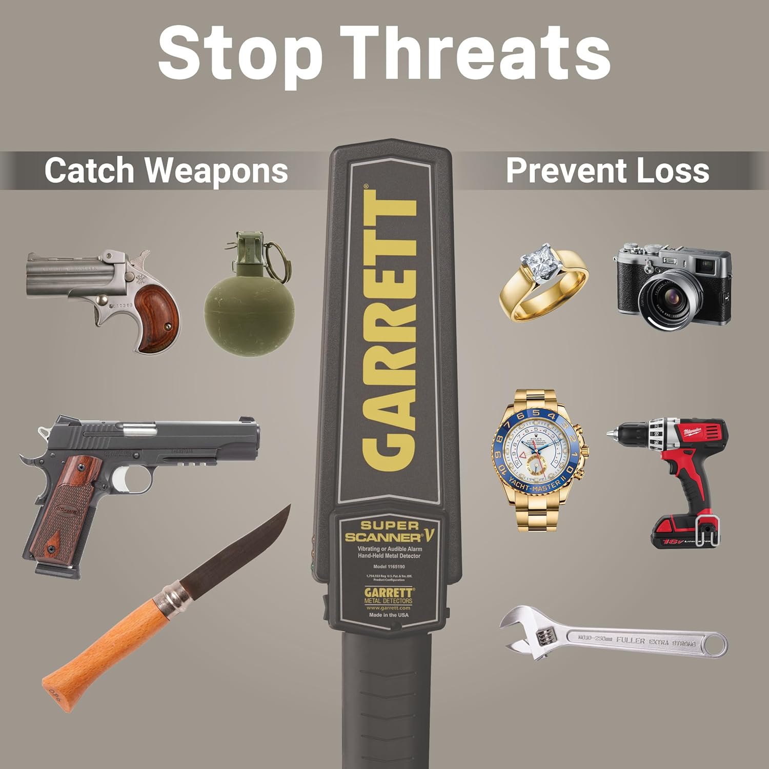Garrett Super Scanner Hand Held Metal Detector.