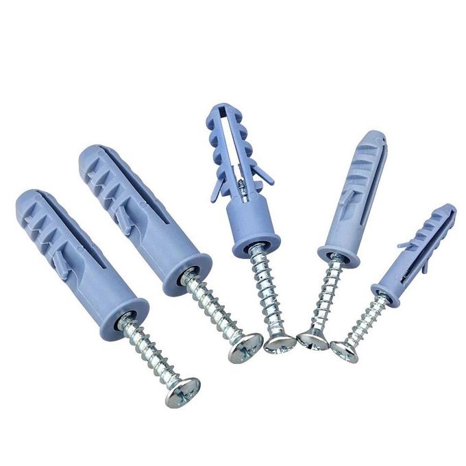 Expansion Wall Plugs 6mm with Self Tapping Screws 10PC 20PC Set