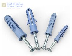 Expansion Wall Plugs 6mm with Self Tapping Screws 10PC 20PC Set