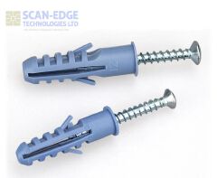 Expansion Wall Plugs 6mm with Self Tapping Screws 10PC 20PC Set