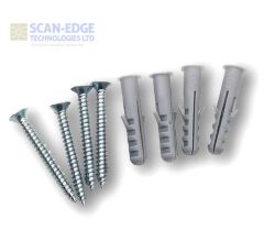 Expansion Wall Plugs 6mm with Self Tapping Screws 10PC 20PC Set
