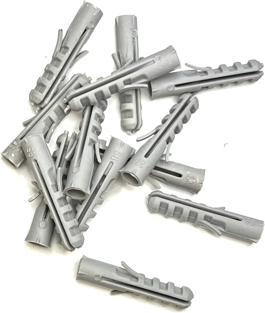 Plastic Screw Anchor Plugs Expansion Wall Plugs 6mm 8mm