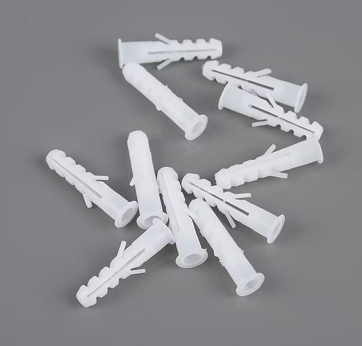 Heavy-Duty Plastic Wall Plugs Anchors 6mm 200 Pieces 8mm 100 Pieces Universal Plug for Solid Walls Brick Concrete