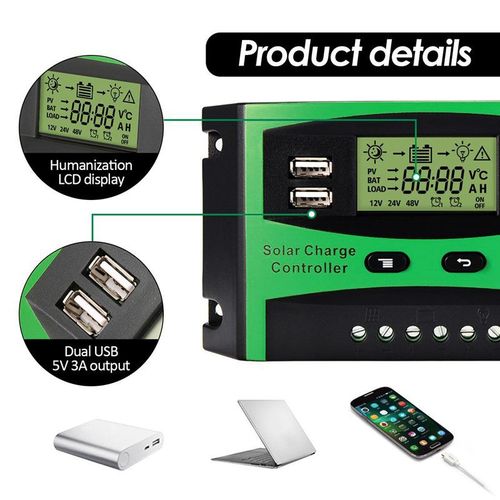 PWM Solar Charge Controller 10 Amps 12/24V