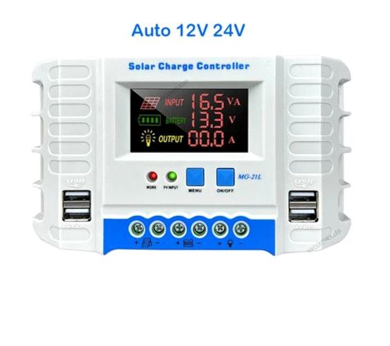 PWM Solar Charge Controller 20/30 Amps 12/24V