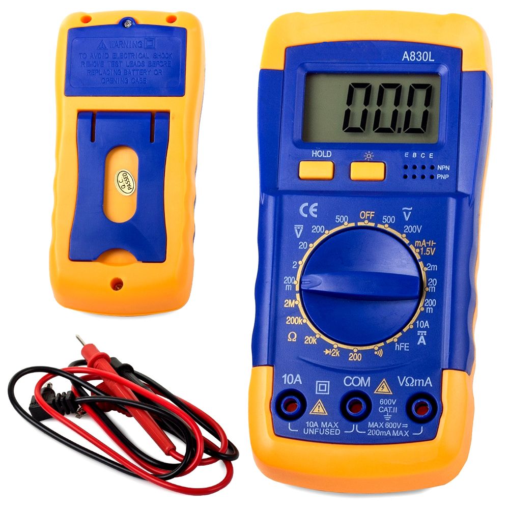 Multimeter A830L LCD Digital Multimeter AC/DC Voltage Diode Voltmeter Multi tester