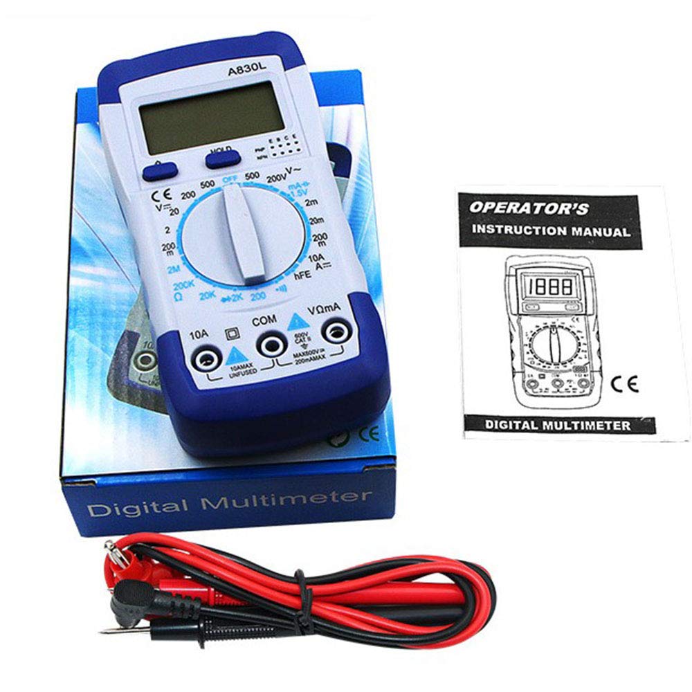 A830L LCD Digital Multimeter AC/DC Voltage Diode Voltmeter Multi tester