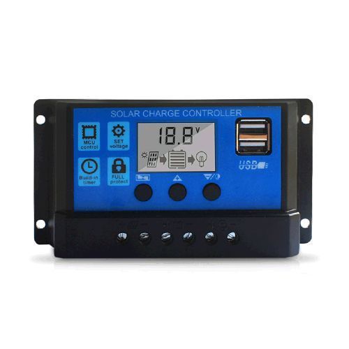 Solar Charge Controller Auto 12/24V 20Amps PWM.