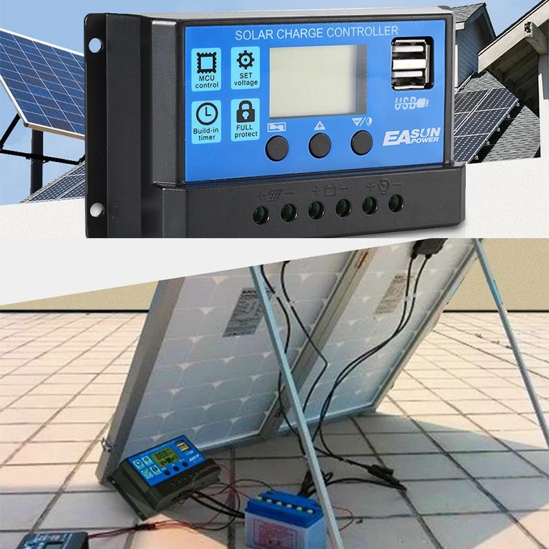 Solar Charge Controller Auto 12/24V 20Amps PWM.