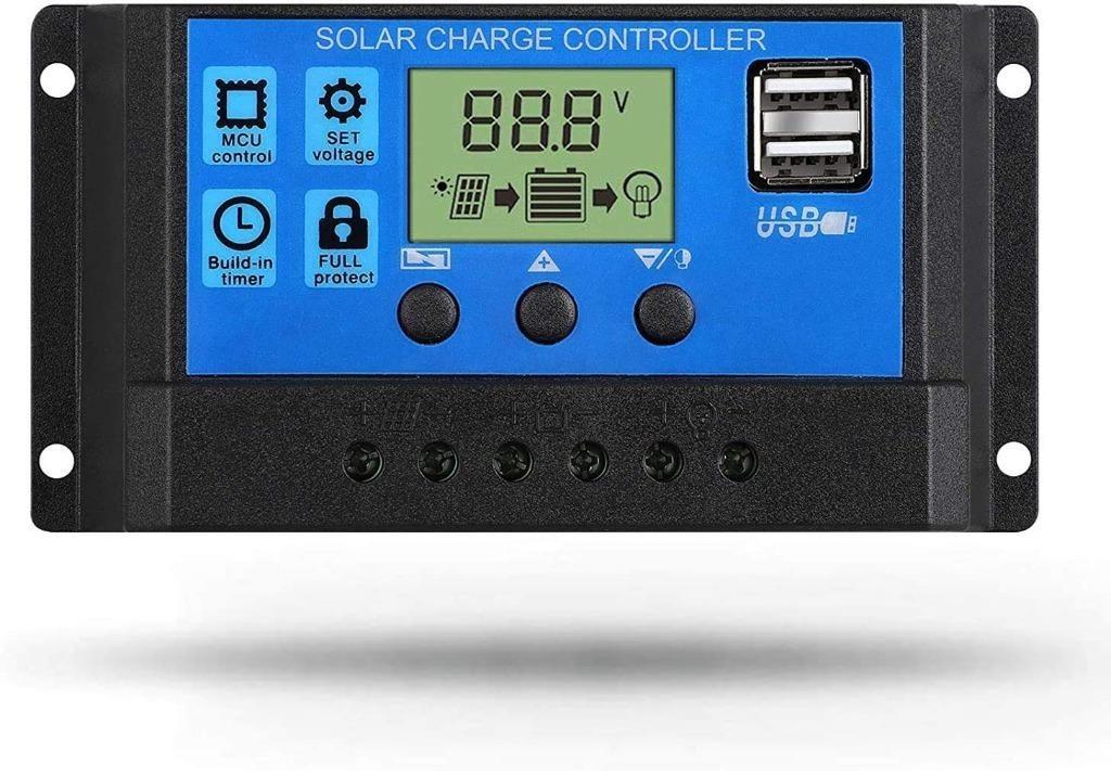 Solar Charge Controller Auto 12/24V 20Amps PWM.