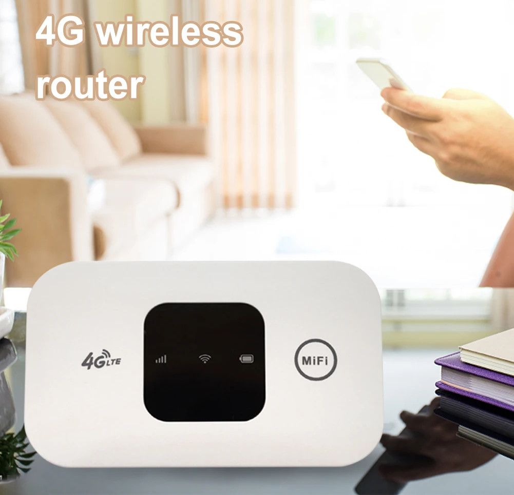 4G Lte Router Wireless Wifi 2100mAh Mobile Hotspot with SIM Card Slot Hotspot Pocket MiFi 150mbps For Outdoor Home Office Travel Works with Safaricom or Airtel Lines