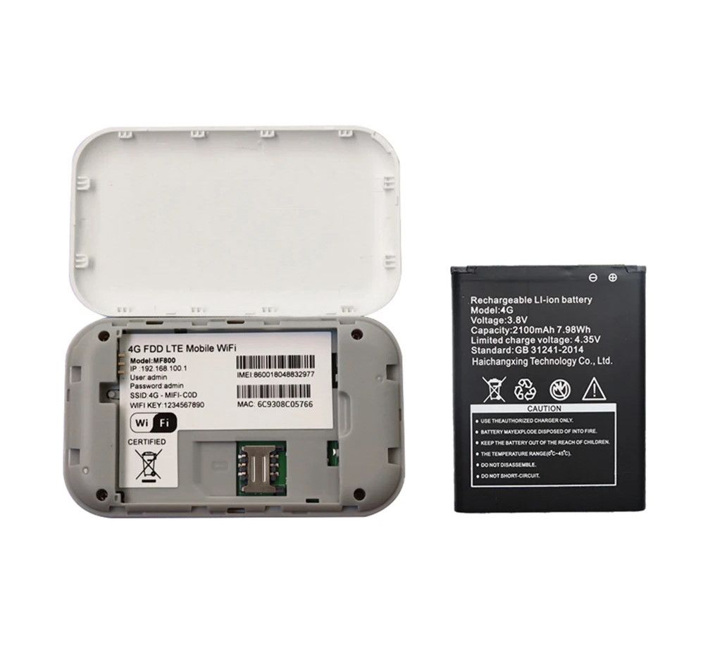 4G Lte Router Wireless Wifi 2100mAh Mobile Hotspot with SIM Card Slot Hotspot Pocket MiFi 150mbps For Outdoor Home Office Travel Works with Safaricom or Airtel Lines