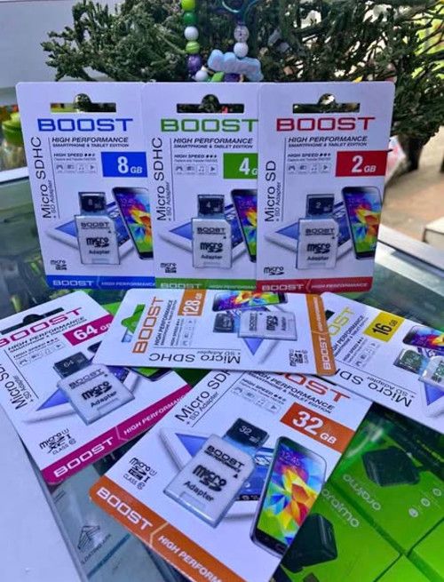 Boost High Performance Memory Card SD Card 8GB 16GB 32GB 64GB 128GB 256GB Options Micro SD Cards with an Adapter for Smartphones & Tablets and all types of gadgets