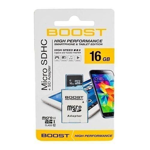Boost High Performance Memory Card SD Card 8GB 16GB 32GB 64GB 128GB 256GB Options Micro SD Cards with an Adapter for Smartphones & Tablets and all types of gadgets