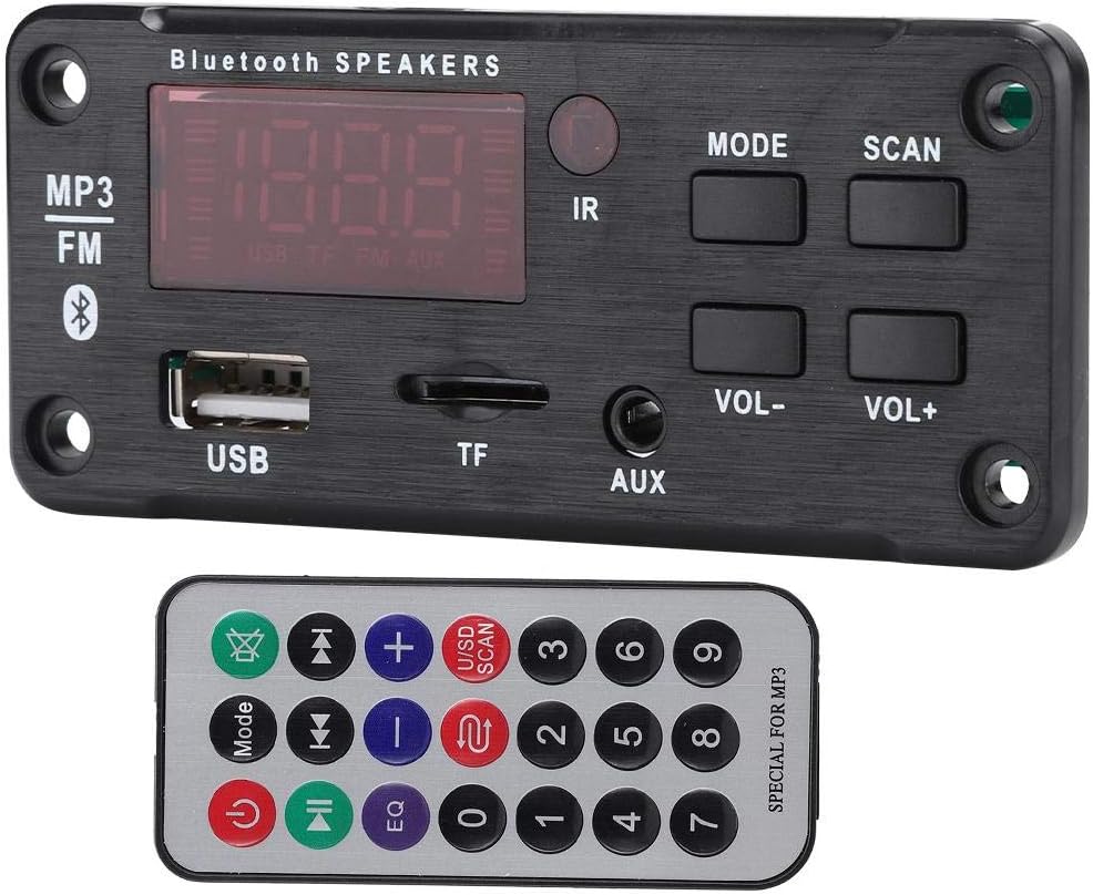 Amplifier 25Wx2 12V Mp3 Decoder Board Audio Module Bluetooth 5.0 Wireless Music Car Mp3 Player