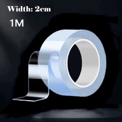 Versatile Reusable Double-Sided Waterproof Adhesive Tape - Strong Hold, Easy to Remove, Perfect for Kitchen & Bathroom Surfaces