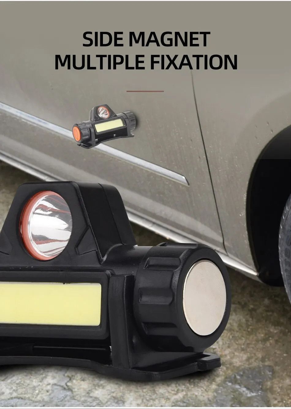 Rechargeable COB LED USB Headlamp Strong Magnetic Powerful Headlight Super Bright Waterproof Head Torch For Indoor Outdoor Work