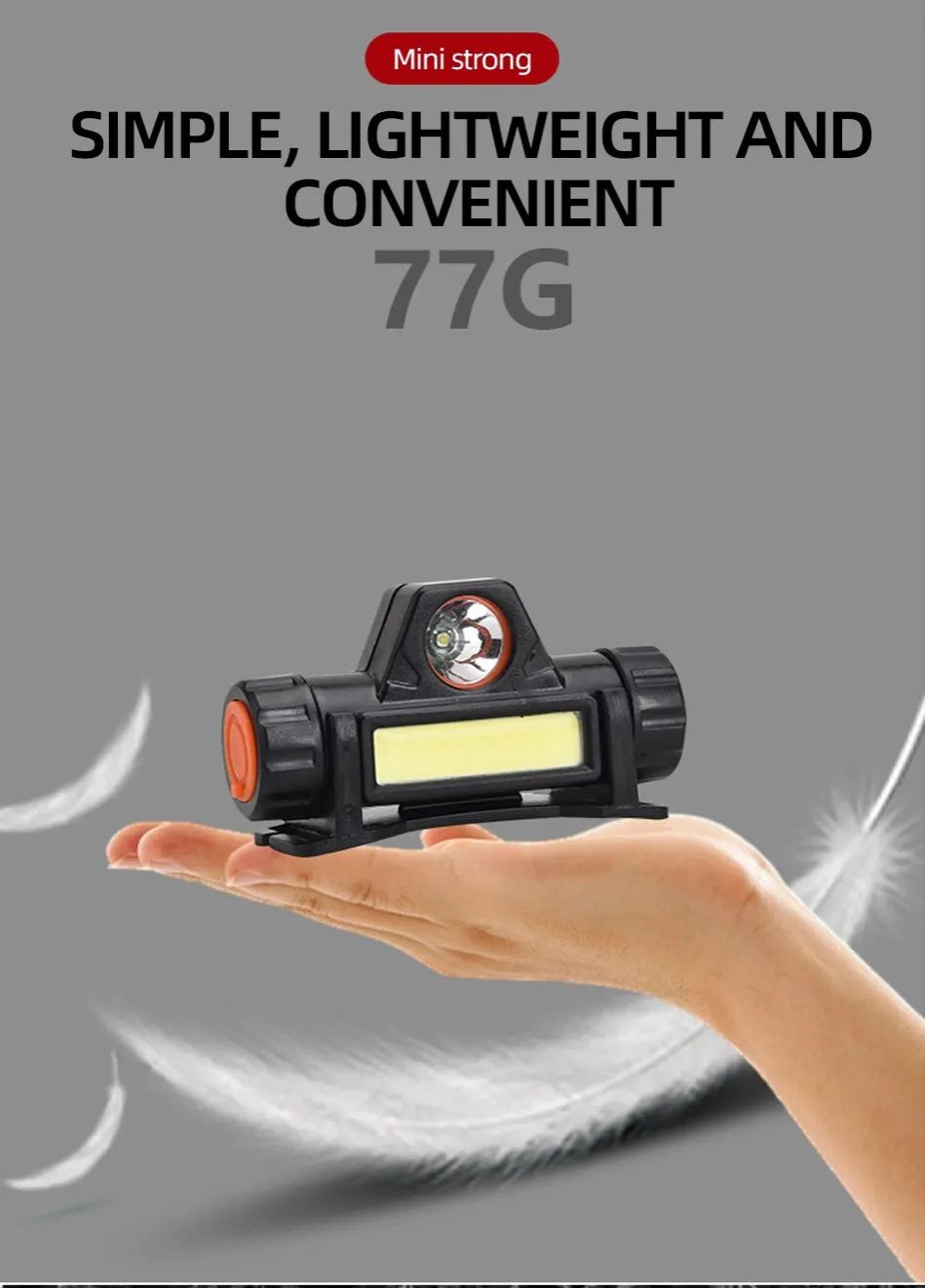 Rechargeable COB LED USB Headlamp Strong Magnetic Powerful Headlight Super Bright Waterproof Head Torch For Indoor Outdoor Work