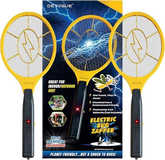 Electric Rechargeable Mosquito racket Swatter Killer Led Light Hand-Held Electric Fly Mosquito Insect Bugs Zapper Killer