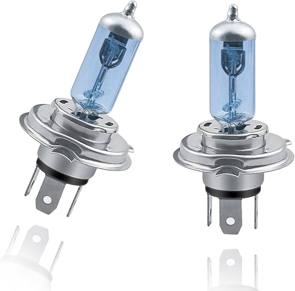 2Pcs DC 24V H4 75/70W Hight Power Car Headlight Bulbs Auto Halogen Lamp 4300K Yellow Head Light Duty 75W with both low and high beam