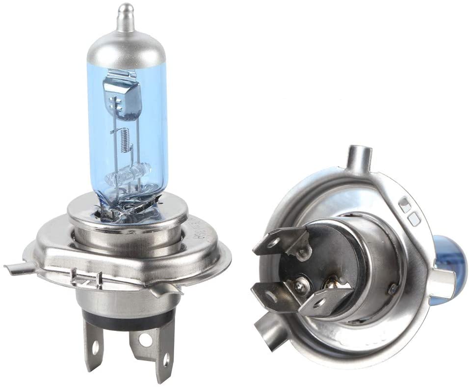 2Pcs DC 24V H4 75/70W Hight Power Car Headlight Bulbs Auto Halogen Lamp 4300K Yellow Head Light Duty 75W with both low and high beam