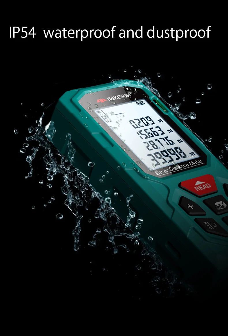 INKERSI Laser Rangefinder Digital Tape Measure 70M/120m High Precision Laser Distance Meter Digital Roulette Range Finder